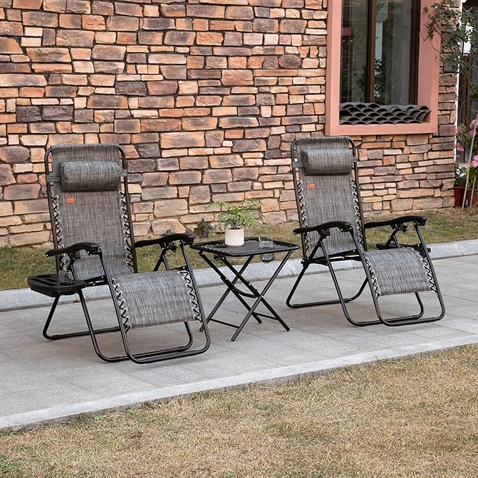 Outsunny Zero Gravity Chair Set