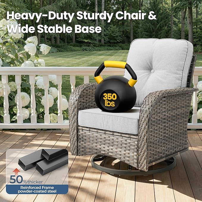 Weaxty Wicker Patio Furniture Set