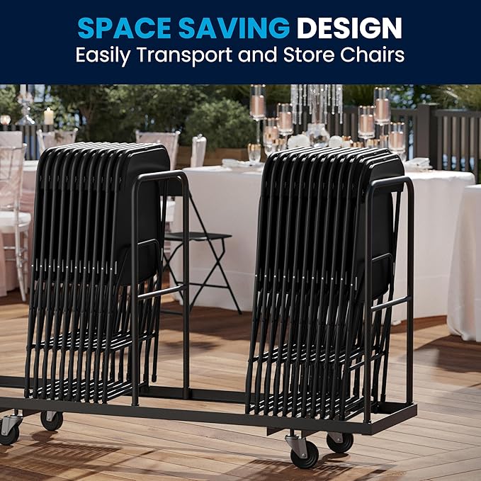 Flash Furniture Hercules Set of 10 Indoor/Outdoor Heavy-Duty Plastic Folding