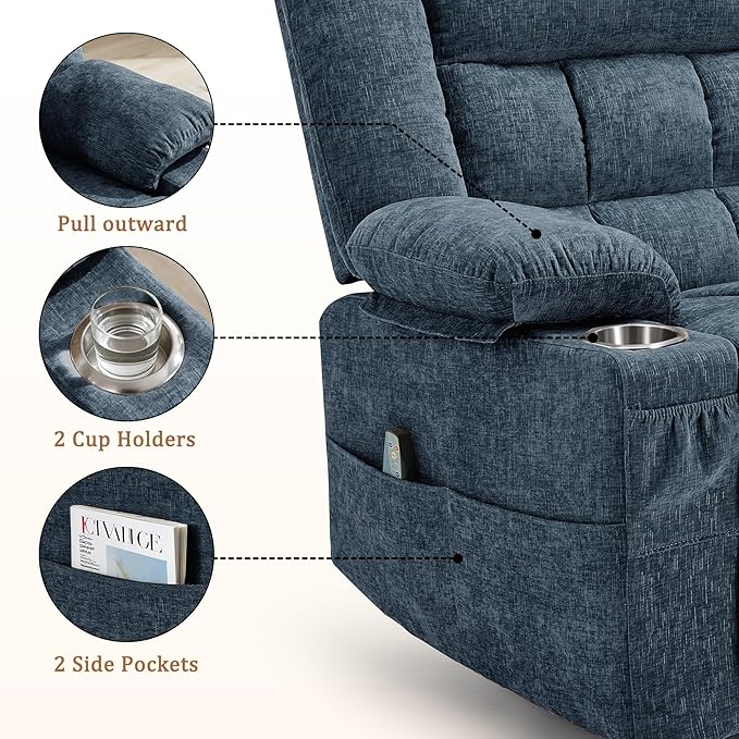 Korser 360° Swivel Rocker Recliner