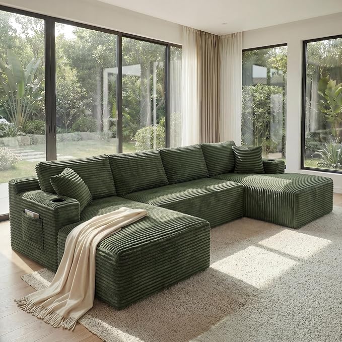 133" Oversized Cloud Boneless Sofa Couch