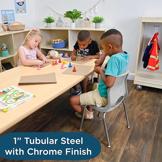 Children’s Factory MyPosture Plus 12" Chair, 2 Pack, Stackable Ergonomic