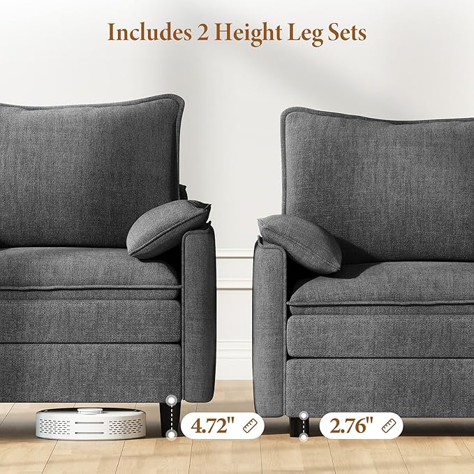 Vesgantti Large Modular Sectional Sofa, Big Comfy Cloud Couch