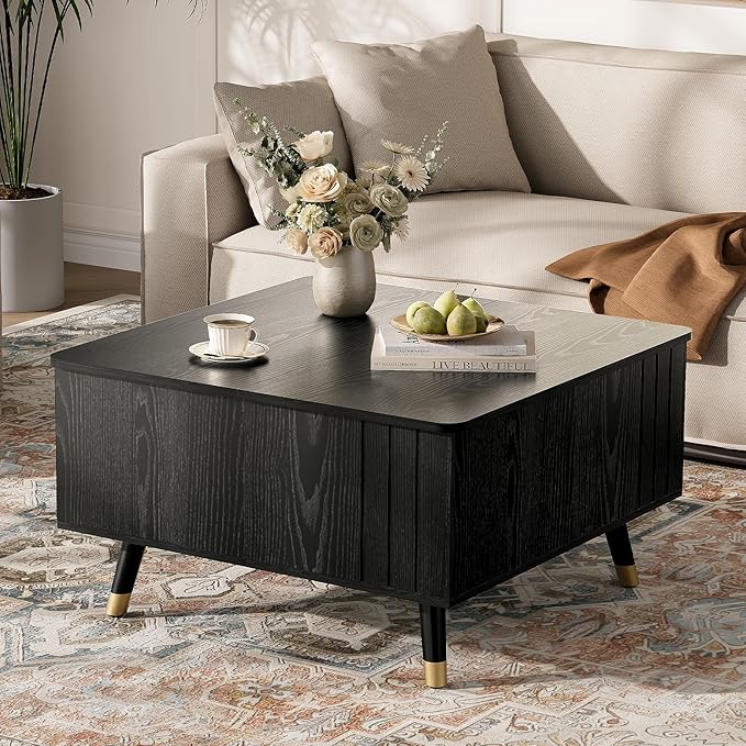JOINICE 32" Square Lift Top Coffee Table