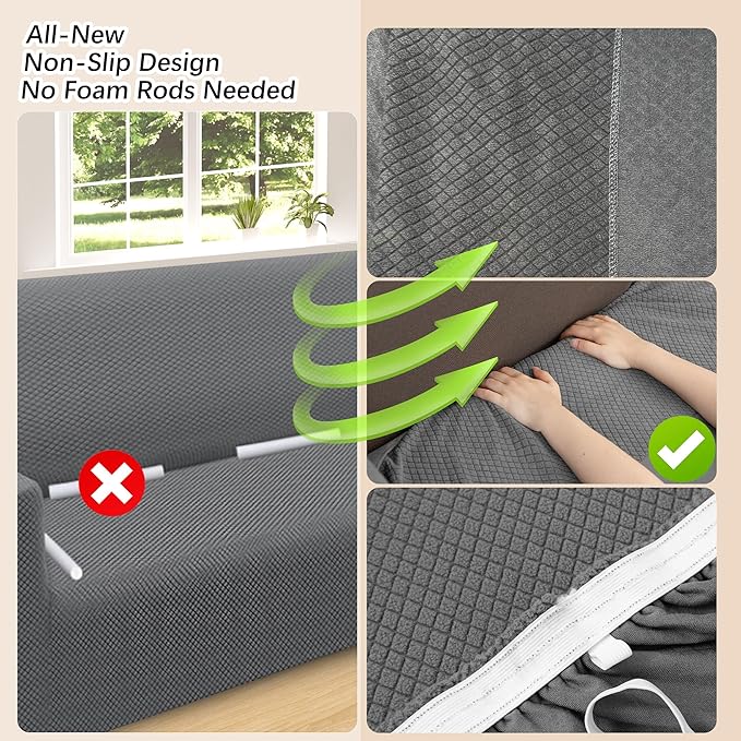 Arfntevss Stretch Sectional Couch Covers L Shaped Corner Sectional Sofa Cover