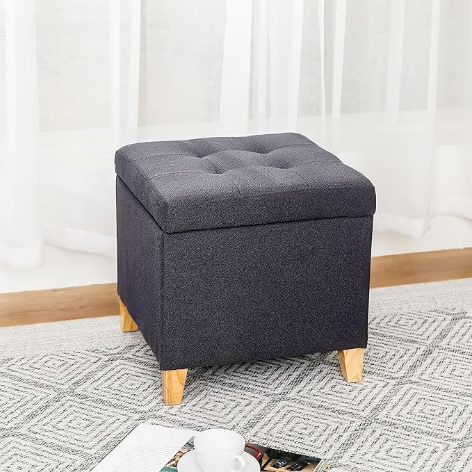 Adeco Storage Ottoman Bench
