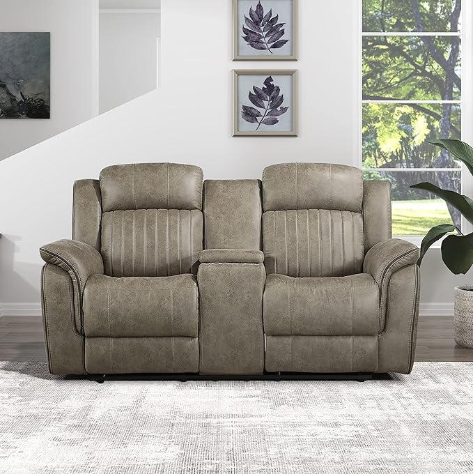 Lexicon 74" W Manual Double Reclining Loveseat