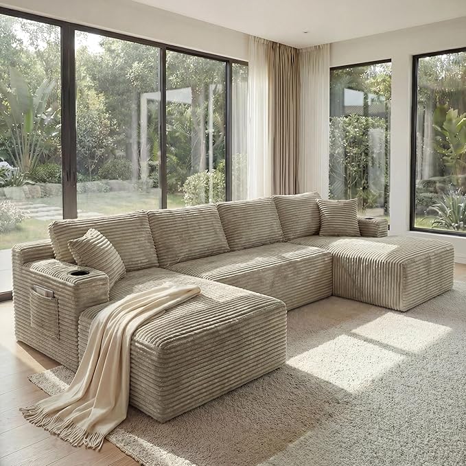 133" Oversized Cloud Boneless Sofa Couch