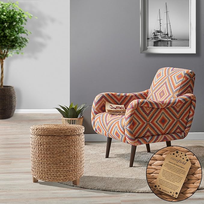 Casafield 17" Round Storage Ottoman