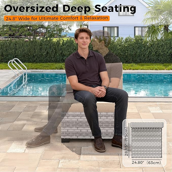 14-Seat Modern Patio Furniture Set