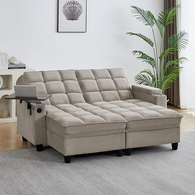 Auvsoce 71" Chaise Lounge Chair Indoor, Convertible Sleeper Sofa Bed