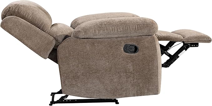 Betsy Furniture Modern Fabric Recliner Sofa Set, Loveseat w/Console, Recliner