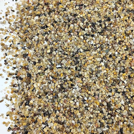 5LB Coarse Sand, Colored Rocks Pebbles, Quartz Sand for Cactus Bonsai, Succulent Plant Bonsai Paving, Vase Filling Decoration, Natural Sand for Fish Tank Decoration Paving(2-4mm)