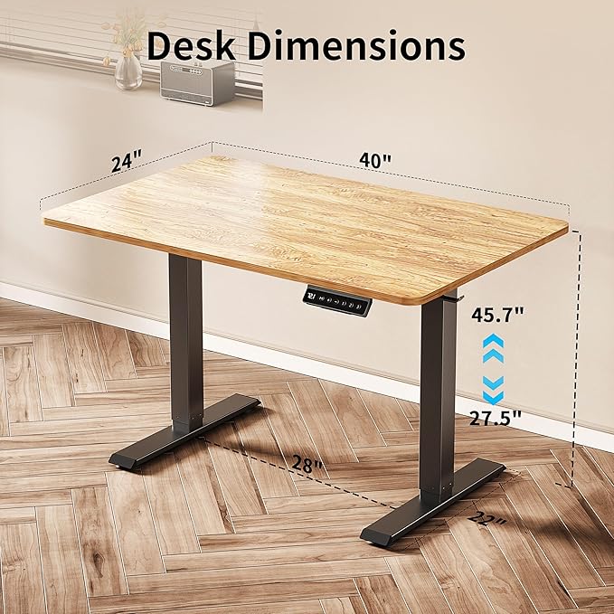 BIZUM 40x24 Inch Electric Standing Desk