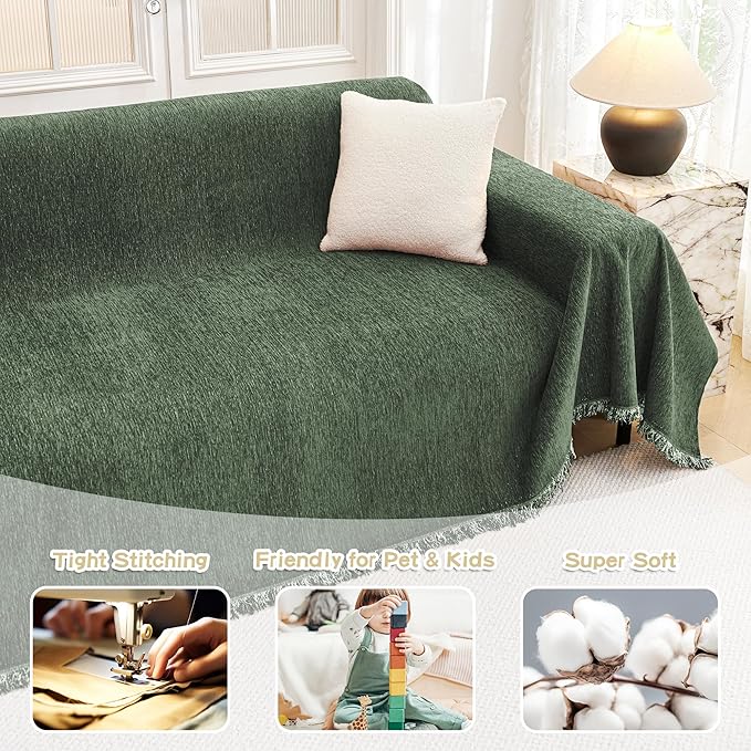 MYSKY HOME Couch Cover for Dogs Washable Couch Covers Couch Covers for Sofa