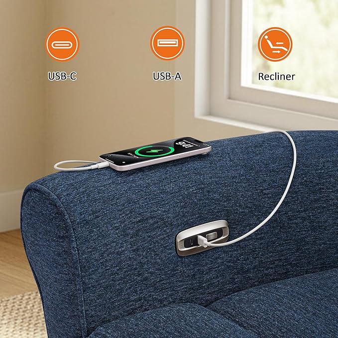 MCombo 87.8" Wall Hugger Power Reclining Sofa