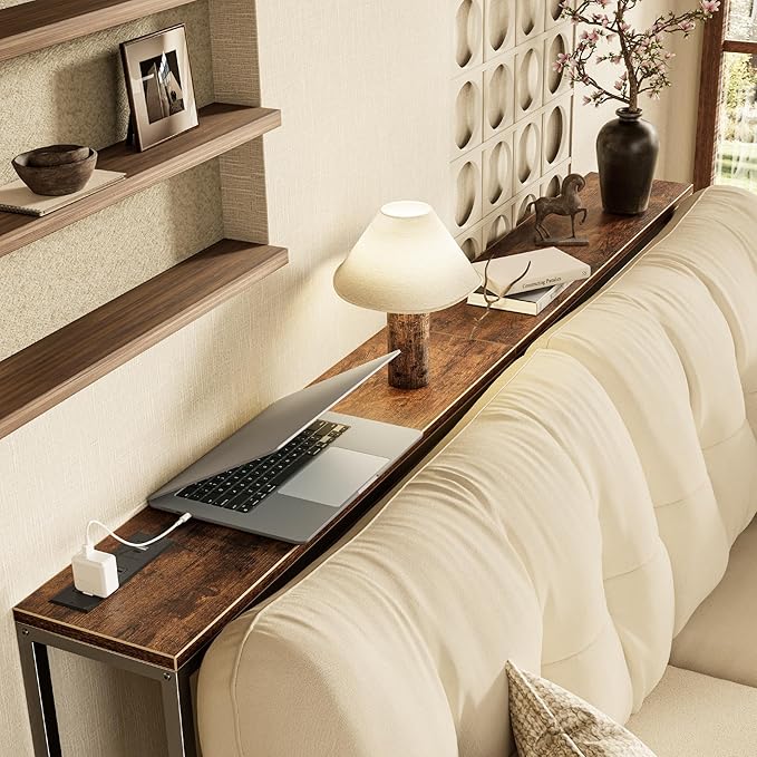 SUPERJARE 70 Inch Console Table
