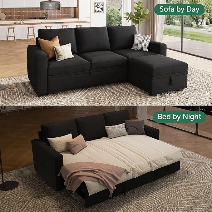 HONBAY Modular Sectional Sleeper Sofa