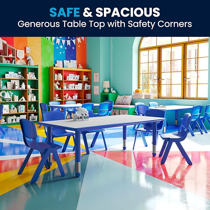Flash Furniture Wren Adjustable Classroom Activity Table