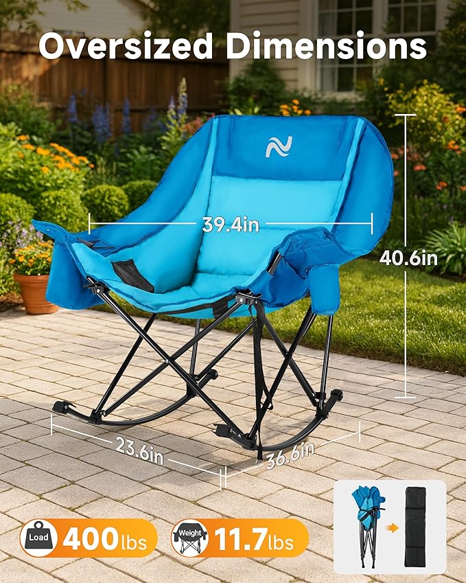 Slsy Oversized Rocking Camping Chair