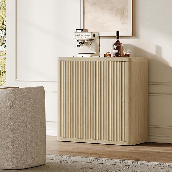 SICOTAS Buffet Cabinet with Storage Sideboard Accent Modern Credenza with Doors