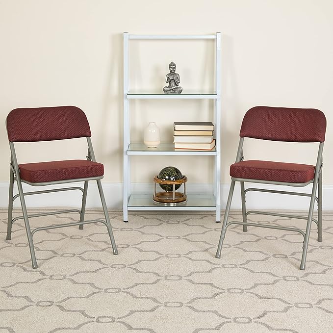 Flash Furniture HERCULES Series Premium Curved Triple Braced & Double Hinged