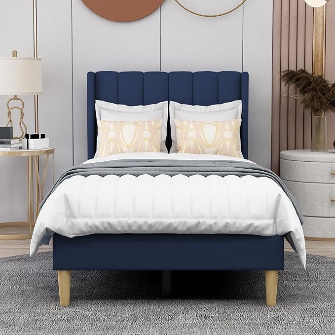 AGARTT Upholstered Platform Bed Frame Twin Size