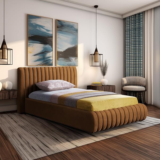 Meridian Furniture NicoSaddle-T Nico Collection Modern | Contemporary Velvet