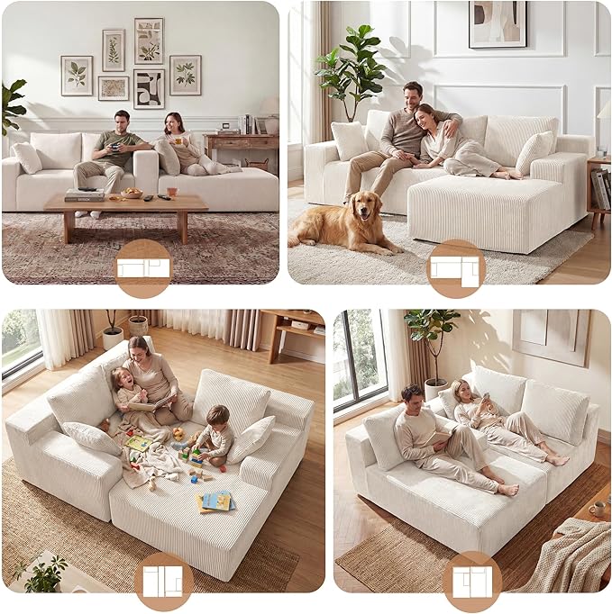 GRUSIGN Cloud Sectional Boneless Couches