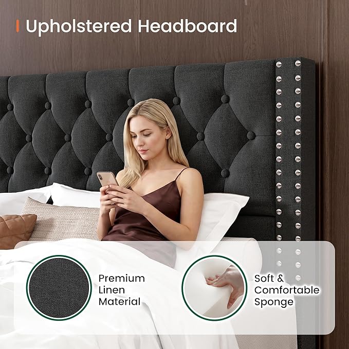 LARMACE King Size Bed Frame