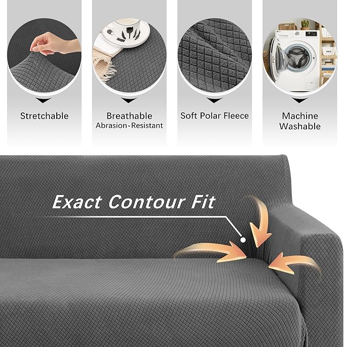 Arfntevss Stretch Sectional Couch Covers L Shaped Corner Sectional Sofa Cover