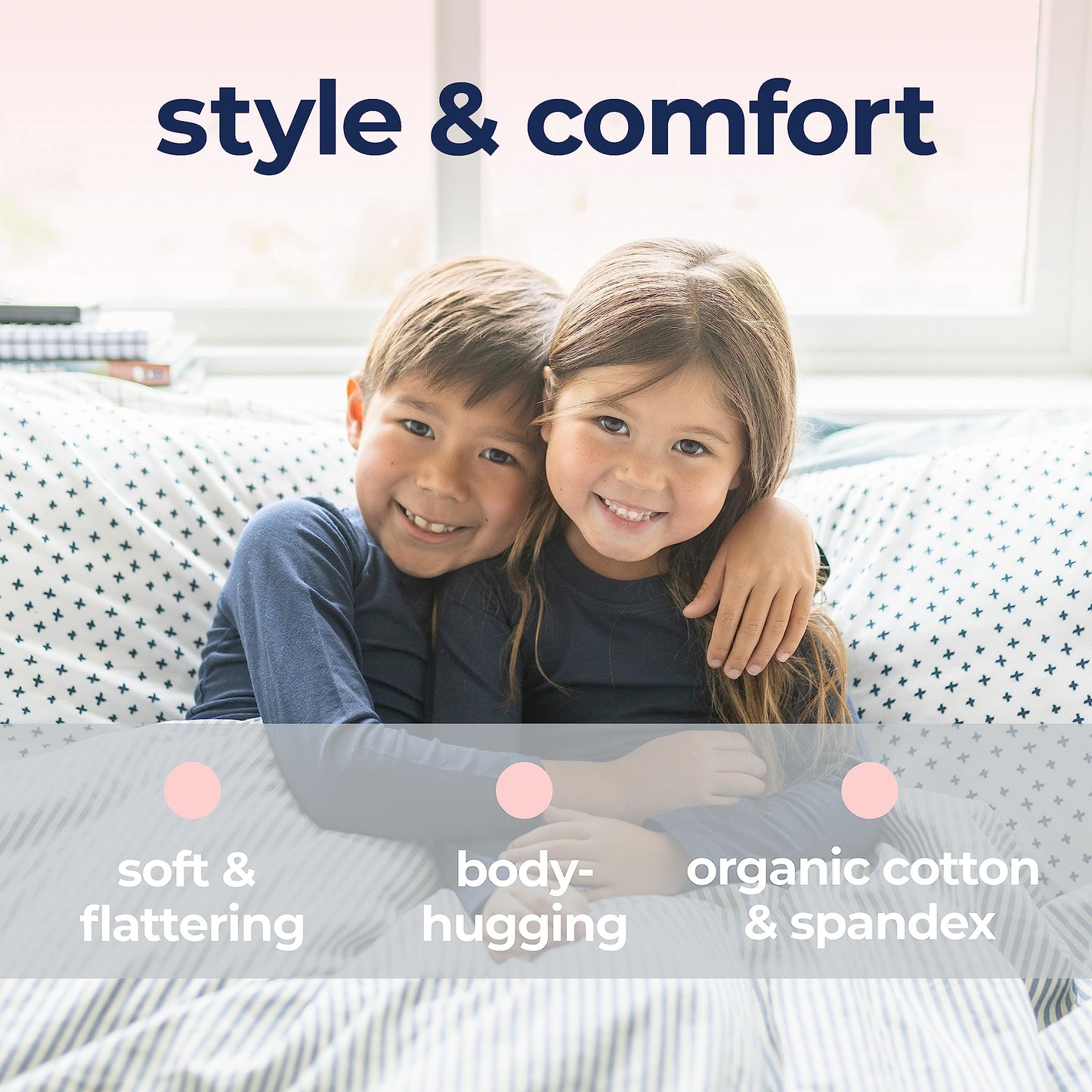 Sensory Basics Compression Tee - Gentle & Calming Compression Shirt for Kids & Teens - Stretchy Sensory Shirt - Organic Cotton & Spandex - Short Sleeve Compression Shirt for Boys & Girls - X-Small