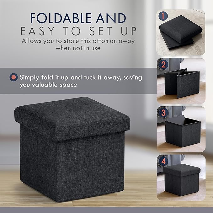 Ornavo Home Small Storage Ottoman,