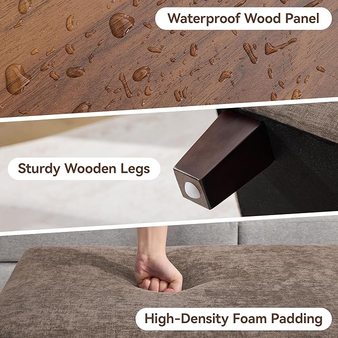 45 Inch Large Storage Ottoman Bench