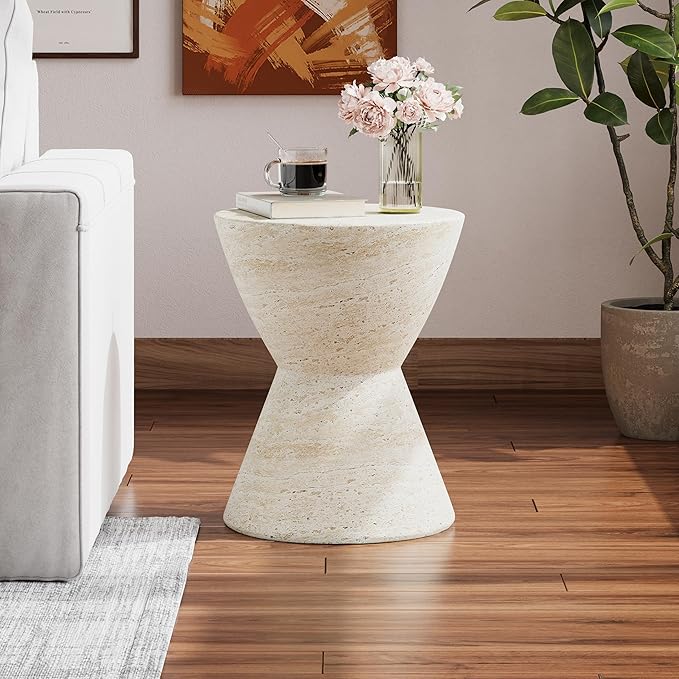 Christopher Knight Home Outdoor Side Table, Hourglass Shape Side Table