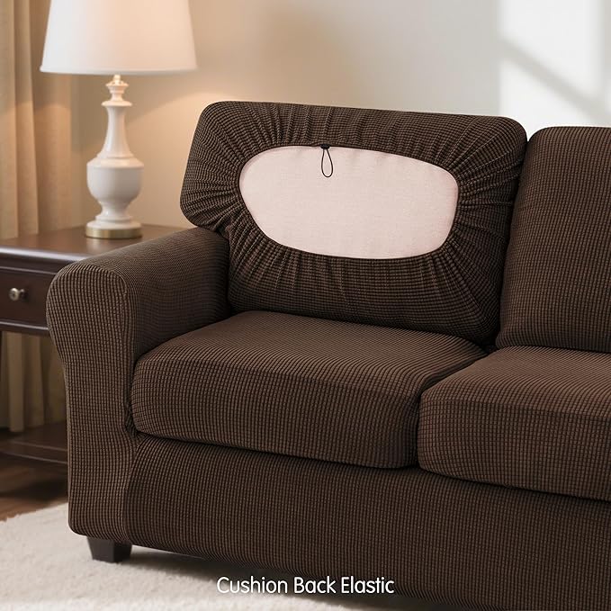 SUBRTEX 7 Pieces Stretch Sofa Slipcover, Couch Cover