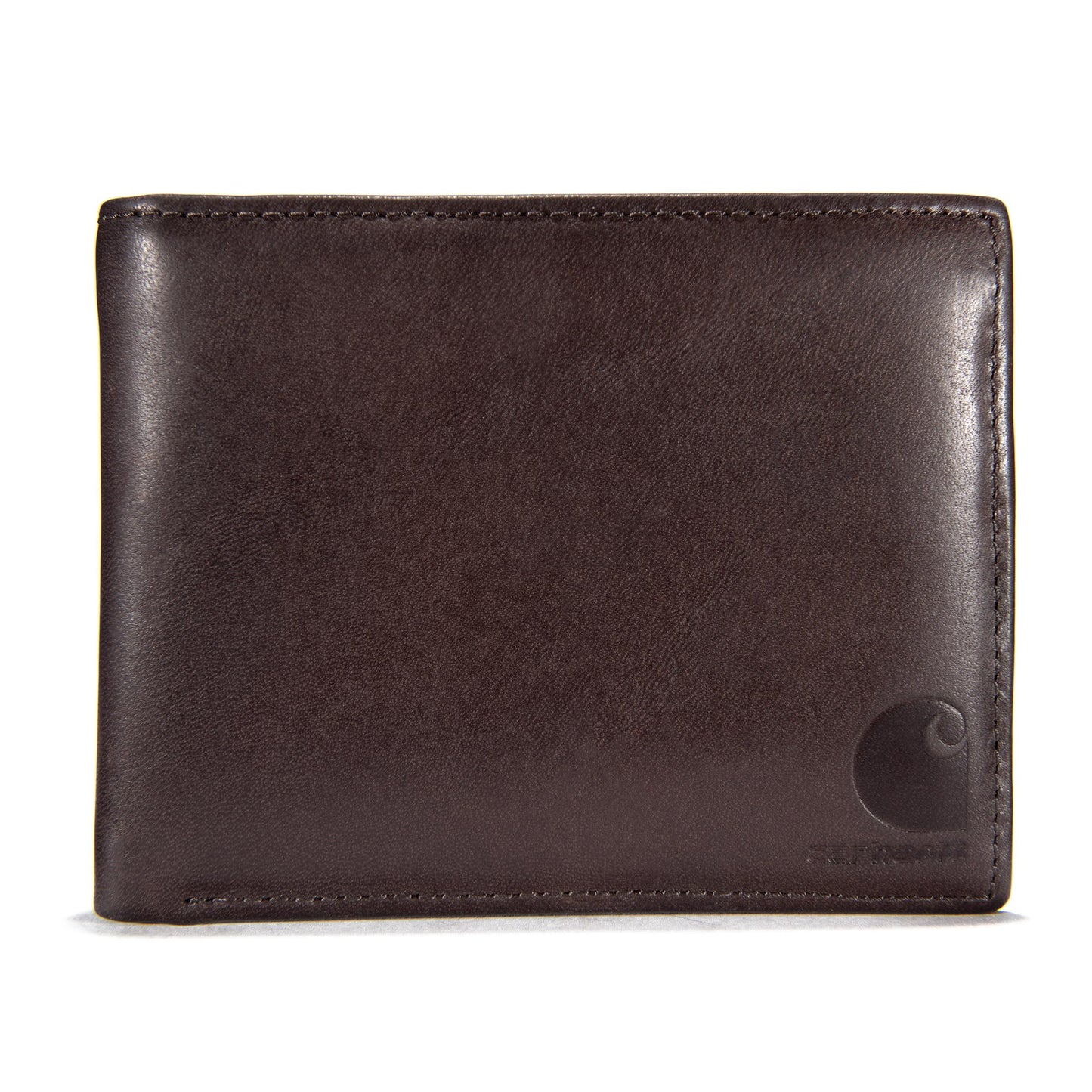 Carhartt Men's Durable Oil Tan Leather Wallets, Available in Multiple Styles – Front pocket, Bi-Fold, Trifold Wallets for Men, RFID Blocking & ID Holder