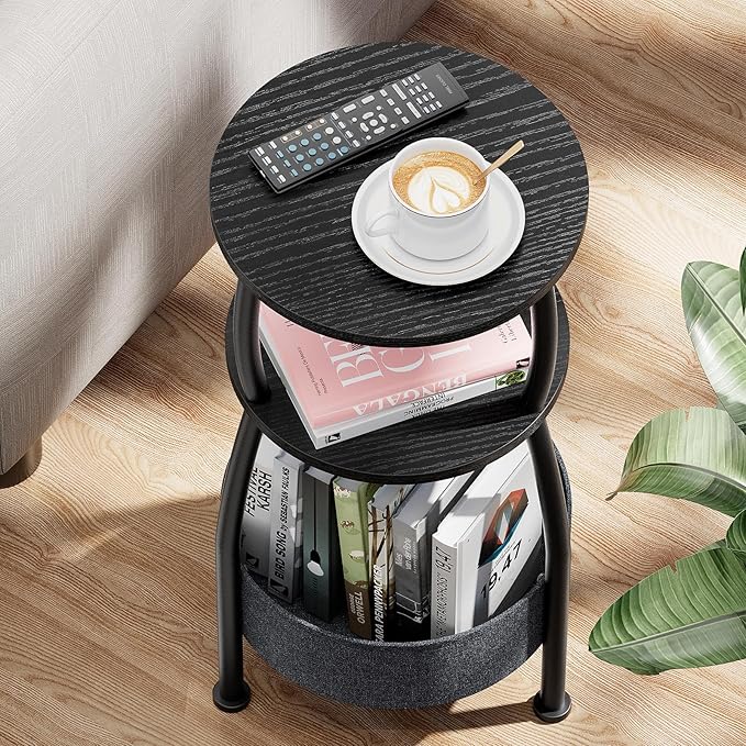 Small Round Side Table for Living Room