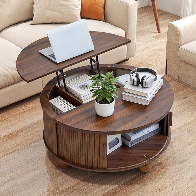 Round Lift Top Coffee Table