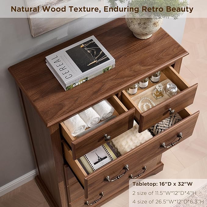 T4TREAM 48" Tall Drawers Dresser Chests