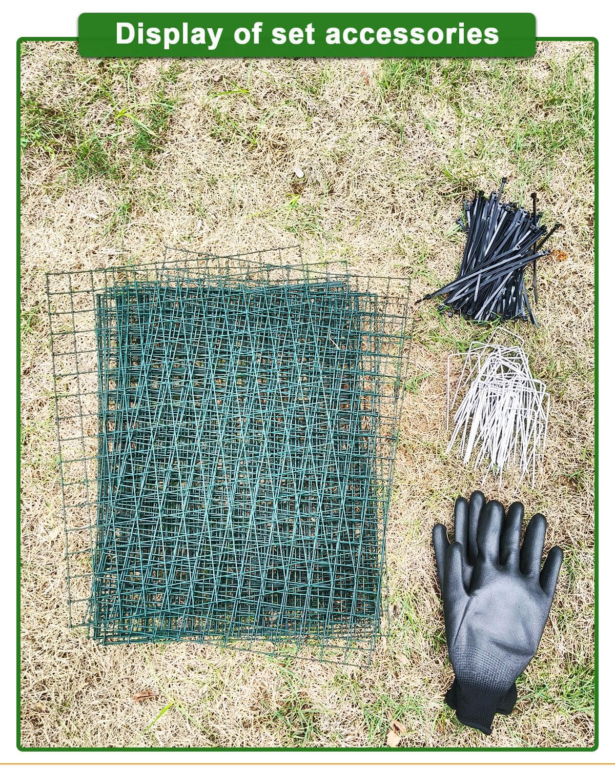 24Pcs Plant Protectors from Animals - Plant Cages for Outdoor Plants 11.8"x15.8" Metal Mesh Garden Protector for Flowers, Vegetables, to Stop Rabbits, Chickens and Squirrels