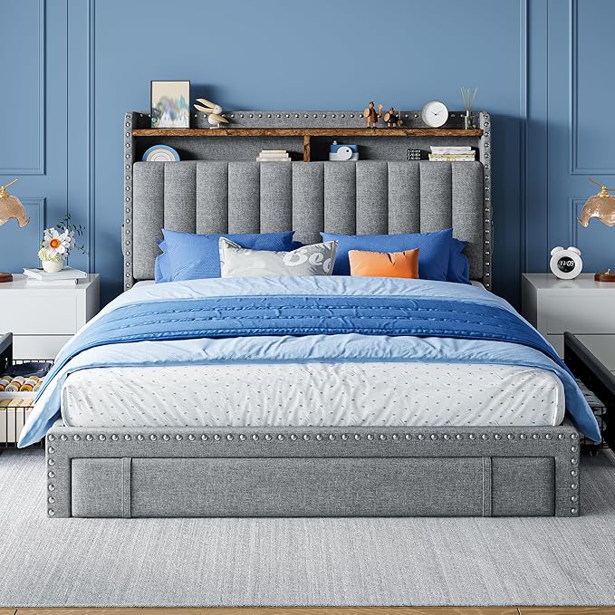EnHomee Full Size Bed Frame