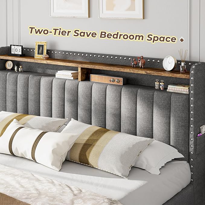 EnHomee Queen Size Bed Frame