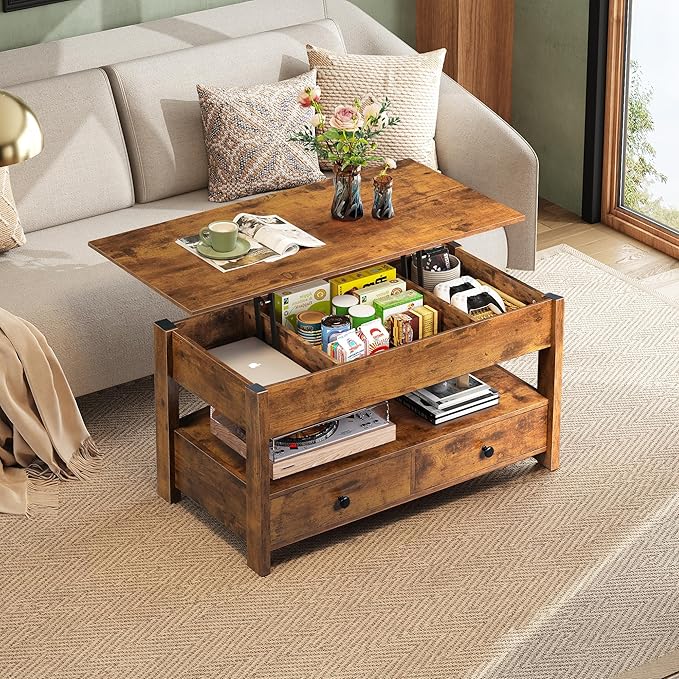 WLIVE Coffee Table, Lift Top Coffee Table