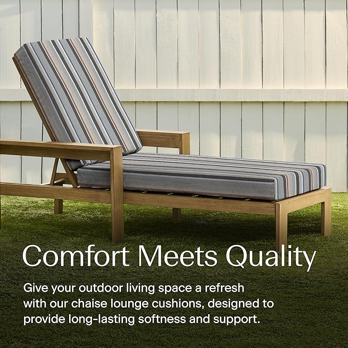 Honeycomb Outdoor Chaise Lounge Cushion