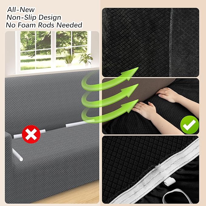 Arfntevss Stretch Sectional Couch Covers L Shaped Corner Sectional Sofa Cover