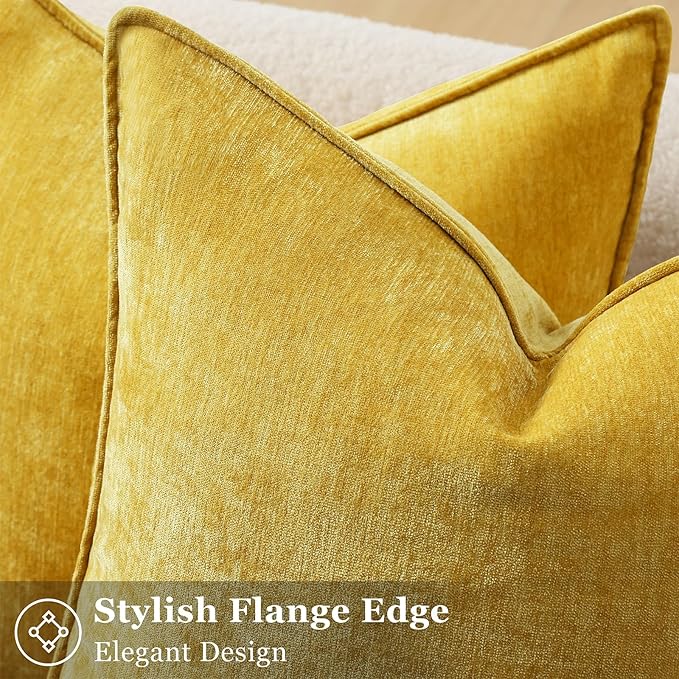 decorUhome Summer Couch Throw Pillow Covers 18x18 Set of 2, Decorative Soft