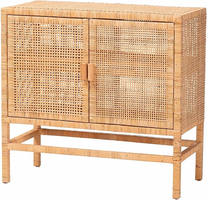 Bali & pari Vivan Natural Rattan Storage Cabinet