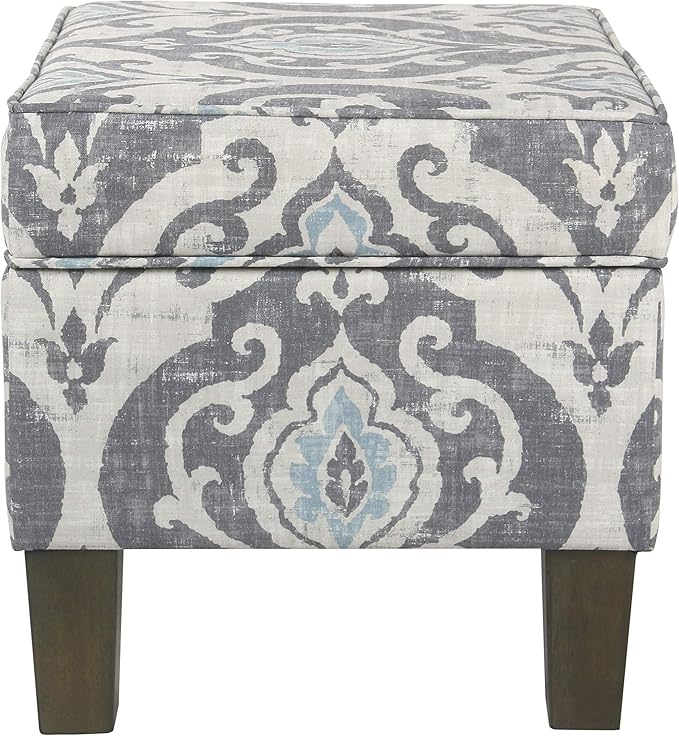 Homepop Home Decor |K7646-A750 | Upholstered Modern Rectangular Storage Ottoman