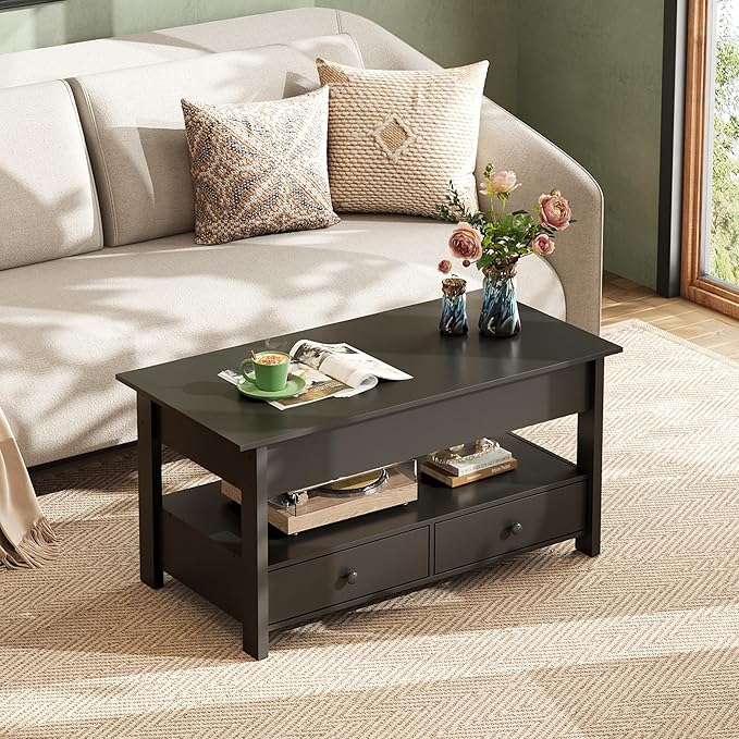 WLIVE Coffee Table, Lift Top Coffee Table